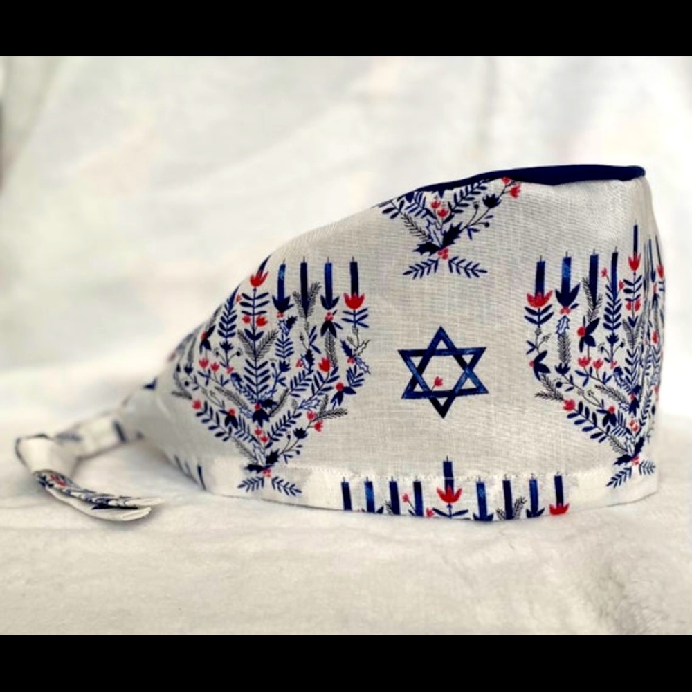 Surgical Scrub Cap Hanukkah Chanukah